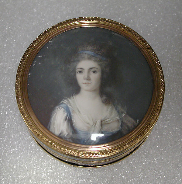 Box with portrait of a woman, said to be Princesse de Ligne by Jean-Baptiste Gillet, The Metropolitan Museum of Art
